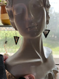 1” Triangle Mirror  Earrings