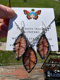1.25” Fall Leaf  Earring and Necklace Set