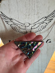 Black Oil Slick Stained Glass  Necklace