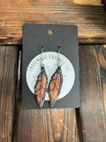 1” Fall Leaf  Earrings
