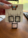 Upcycled Iridescent Clear 1.25” Rectangle Set