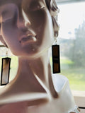 2” Rectangle Mirror  Earrings