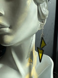 Yellow 3” Chain Drop Earrings