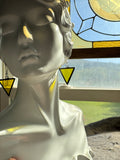 1” Yellow Triangle  Earrings