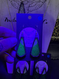 Upcycled Uranium Glass Earrings