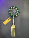 Green Marble Plant Stake