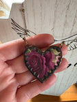 Rose China Heart Necklace