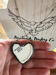 Rose China Heart Necklace